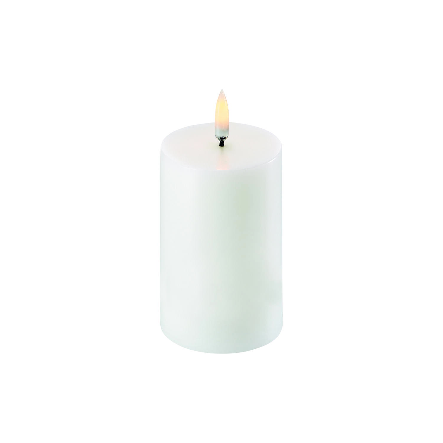LED Mini Pillar Candle 7.5 cm, nordic white