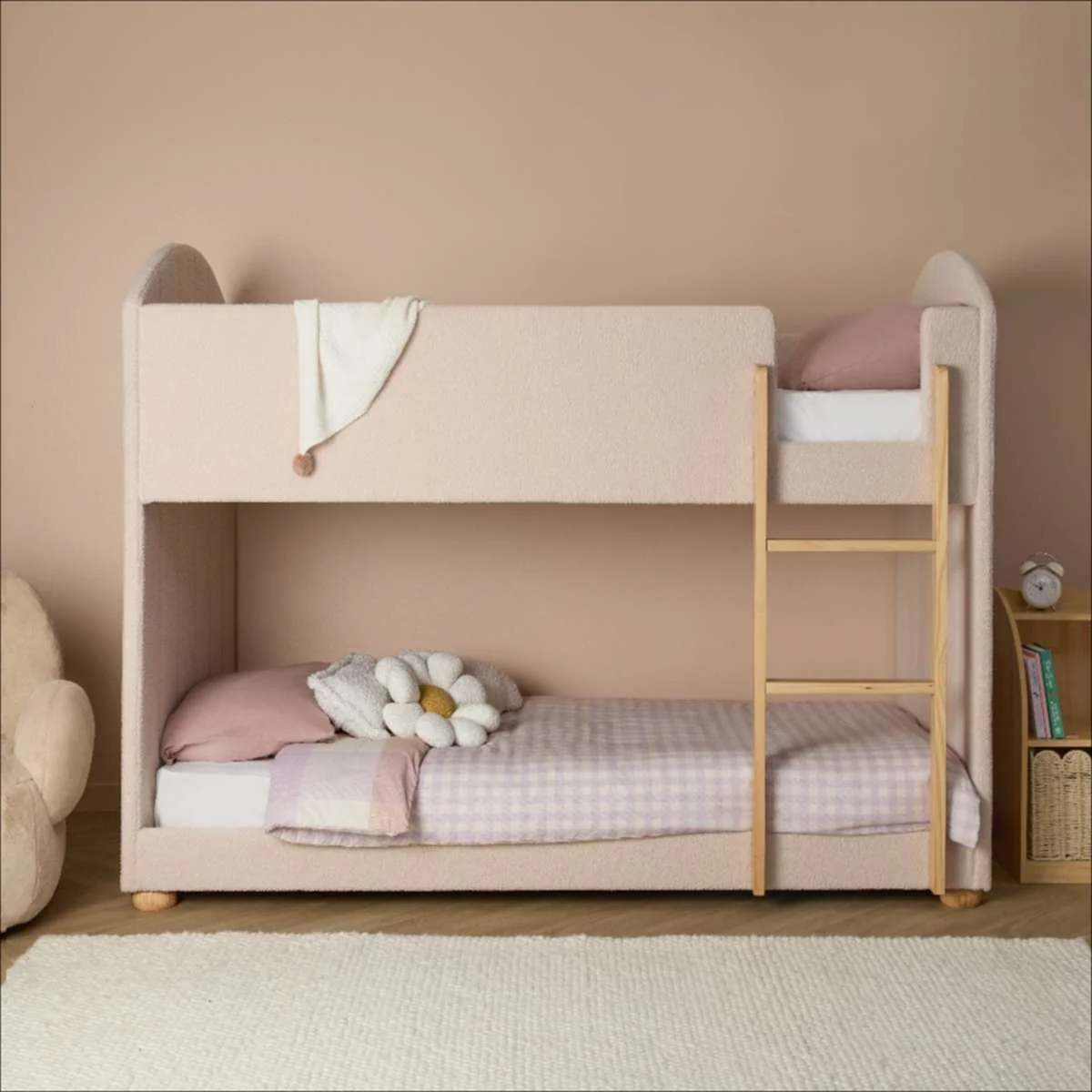 Teddy Bunk Bed + Mattresses Bundle - Beige
