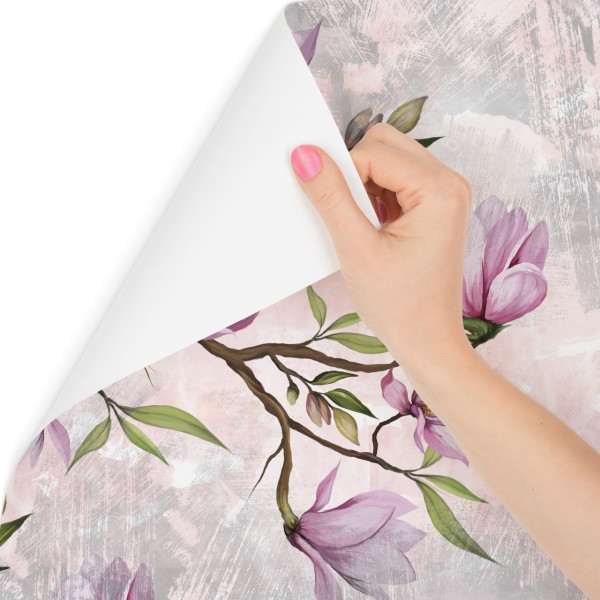 Fototapeta Do Salonu Kwiaty Magnolii Na Betonie 90x60cm