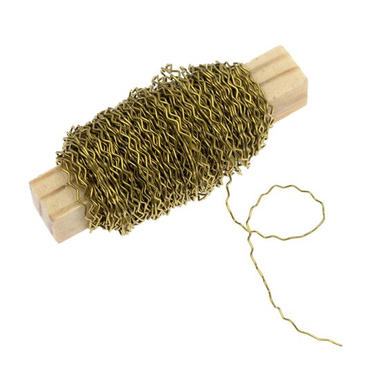 Gold Floral Bullion Wire 0.5mm x 16m