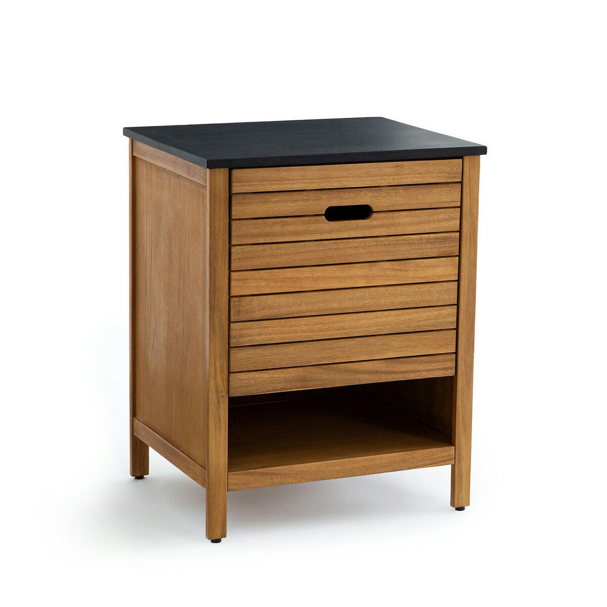 Meuble sous vasque, Saturne, Acacia, 60 cm