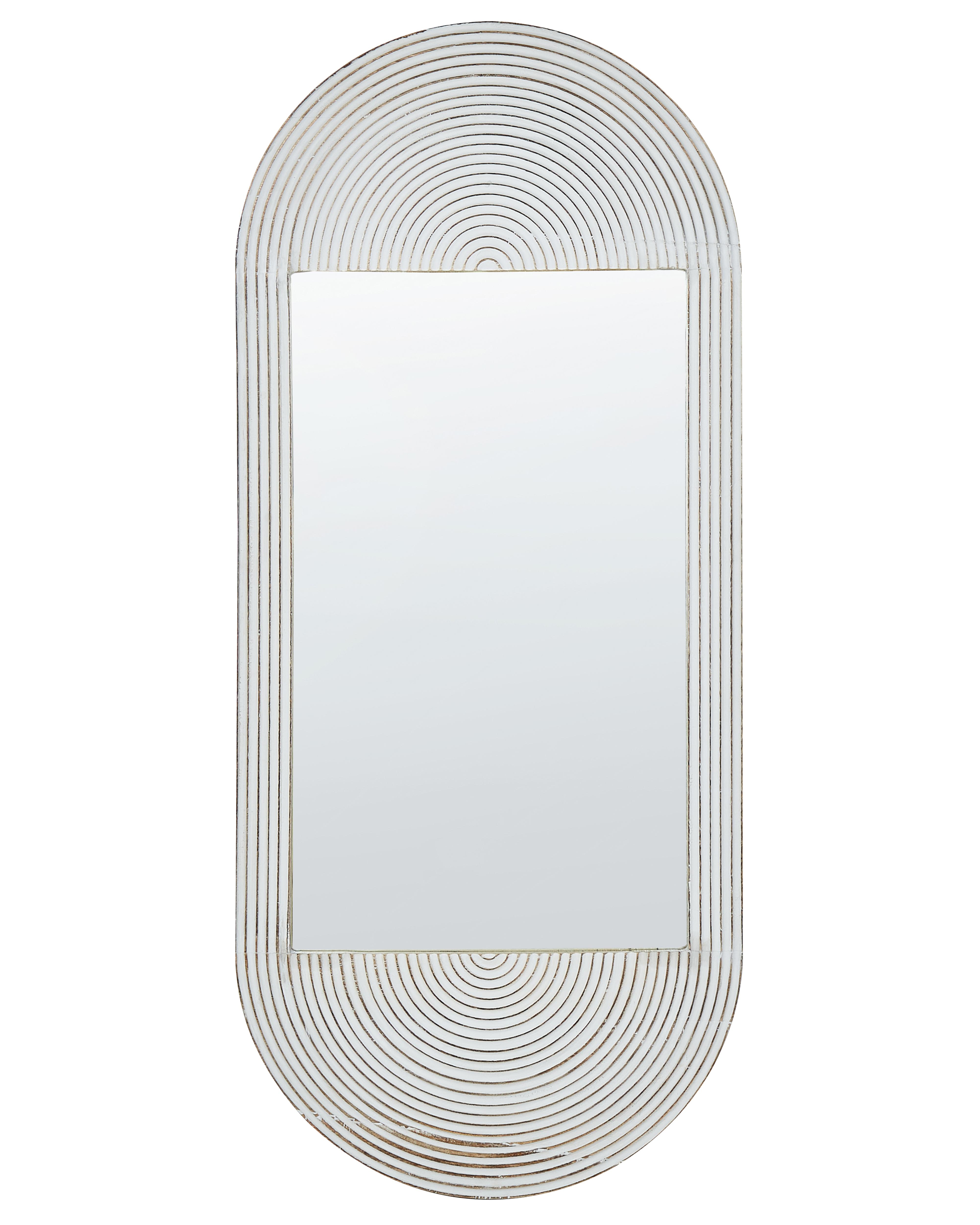 Wall Mirror BRIANT 56 cm 130 cm Mango Wood White