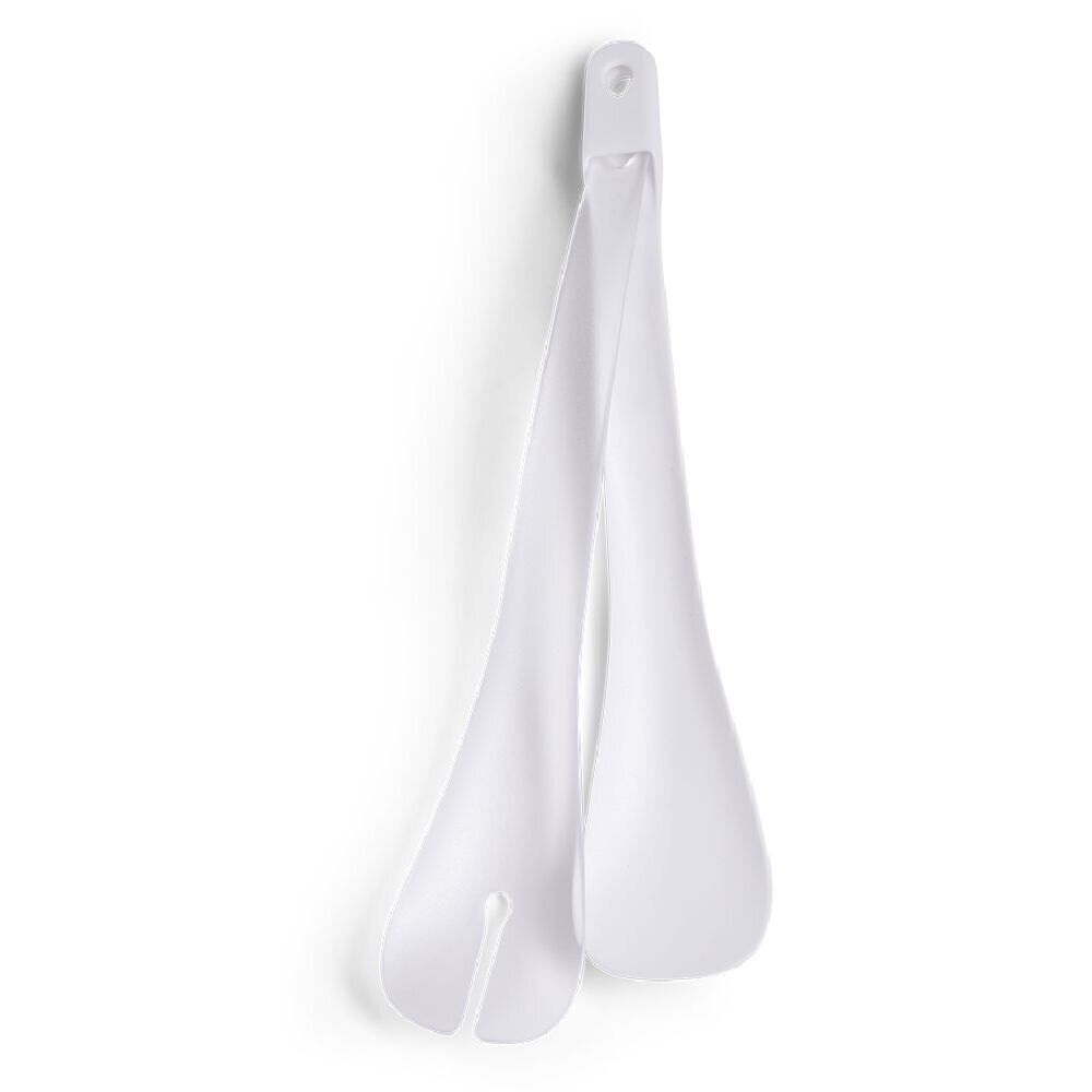 Lot de 2 couverts à salade plastique blanc L.31cm