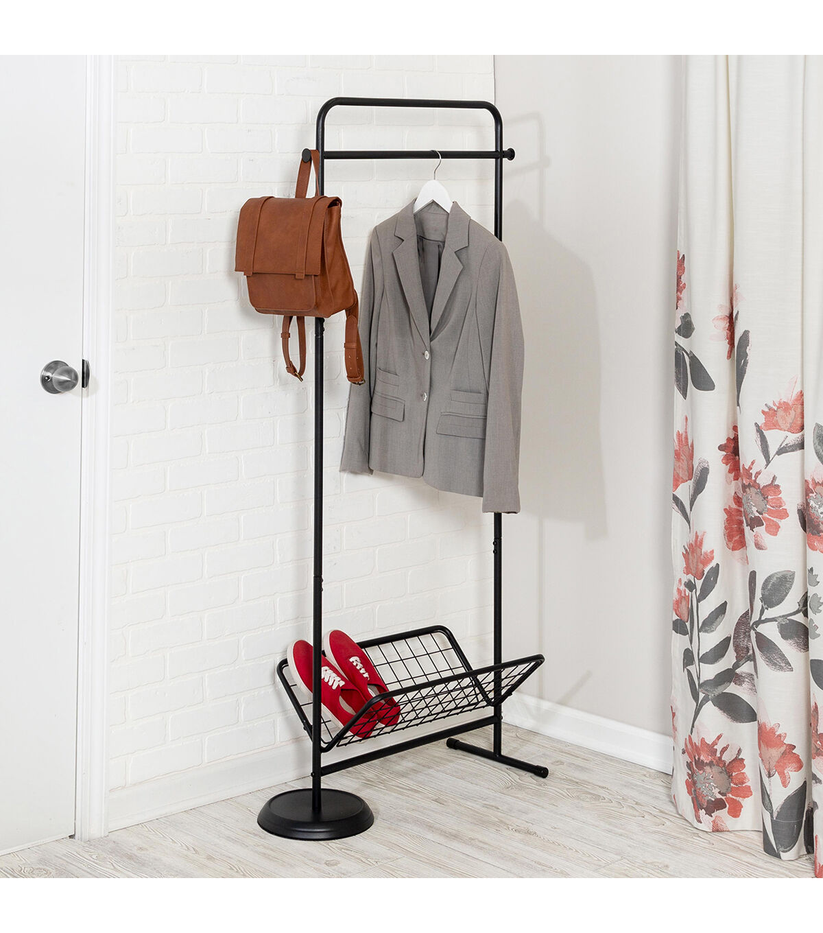 Honey Can Do Swivel Coat Rock Valet with Basket