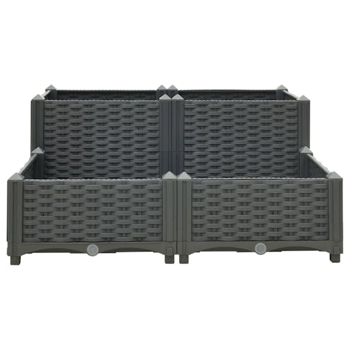 NNEVL Raised Bed 80x80x38 cm Polypropylene