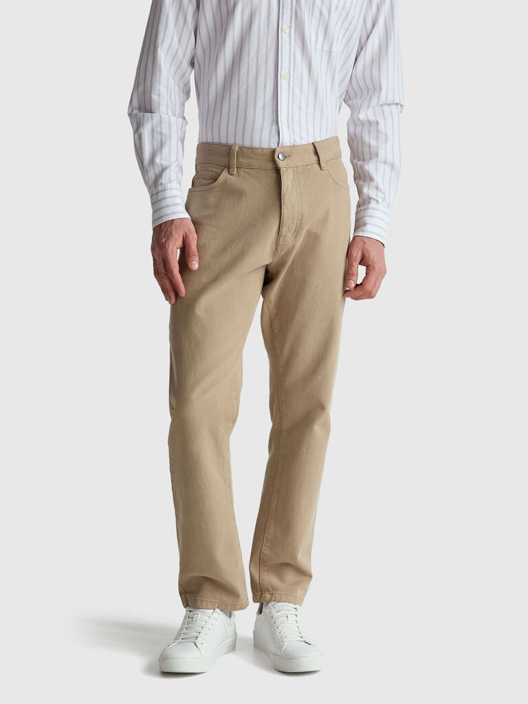 Five-pocket regular fit trousers