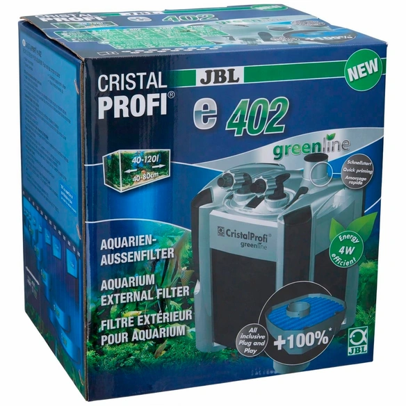 Aquarienfilter »CRISTALPROFI®«, 4 W, für Aquarien bis: 120 l, schwarz/silberfarben