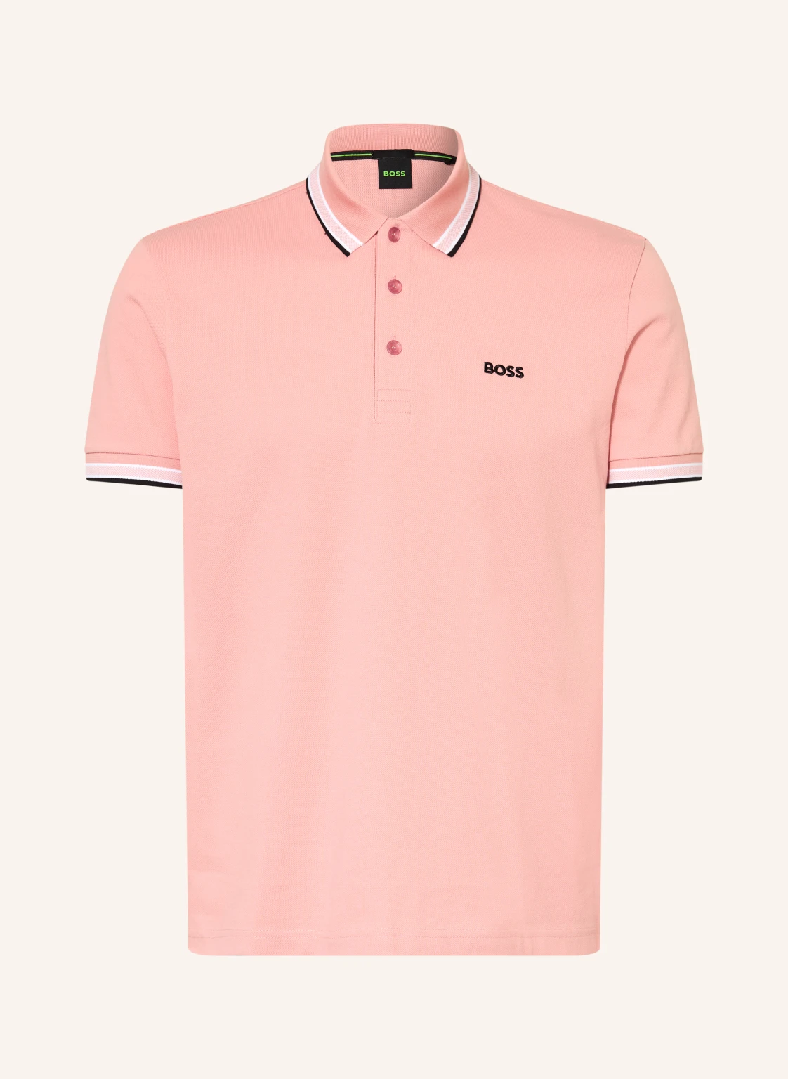 BOSS Piqué-Poloshirt PADDY CURVED Regular Fit
