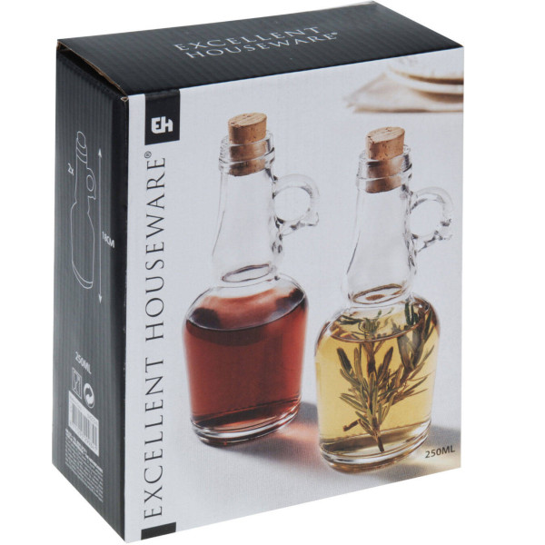 Dozownik na oliwę i ocet, zestaw 2 butelek, 250 ml