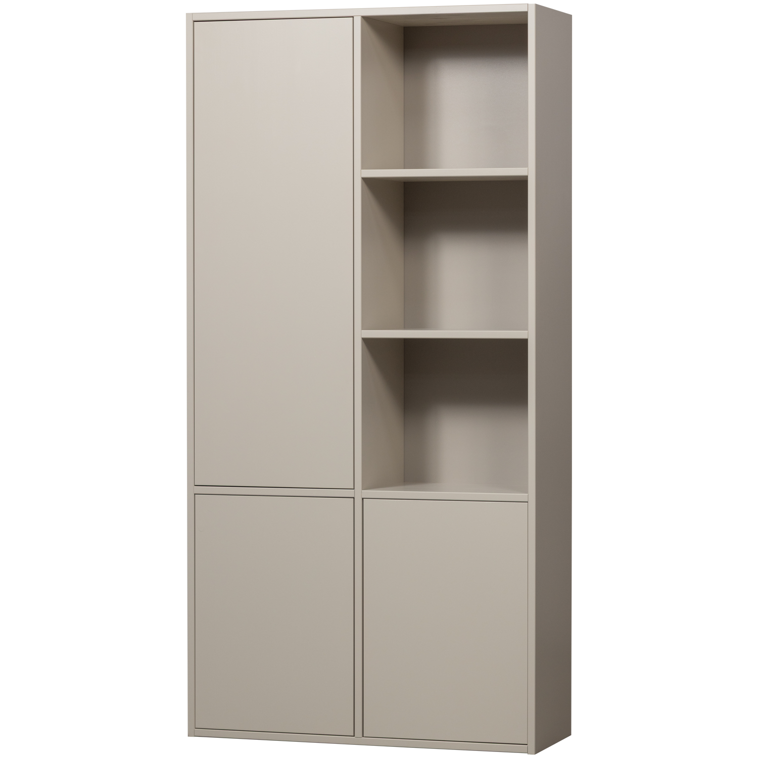 WOOOD Meggy Opbergkast Links - Grenen hout - Dust Grijs - 215x108x40