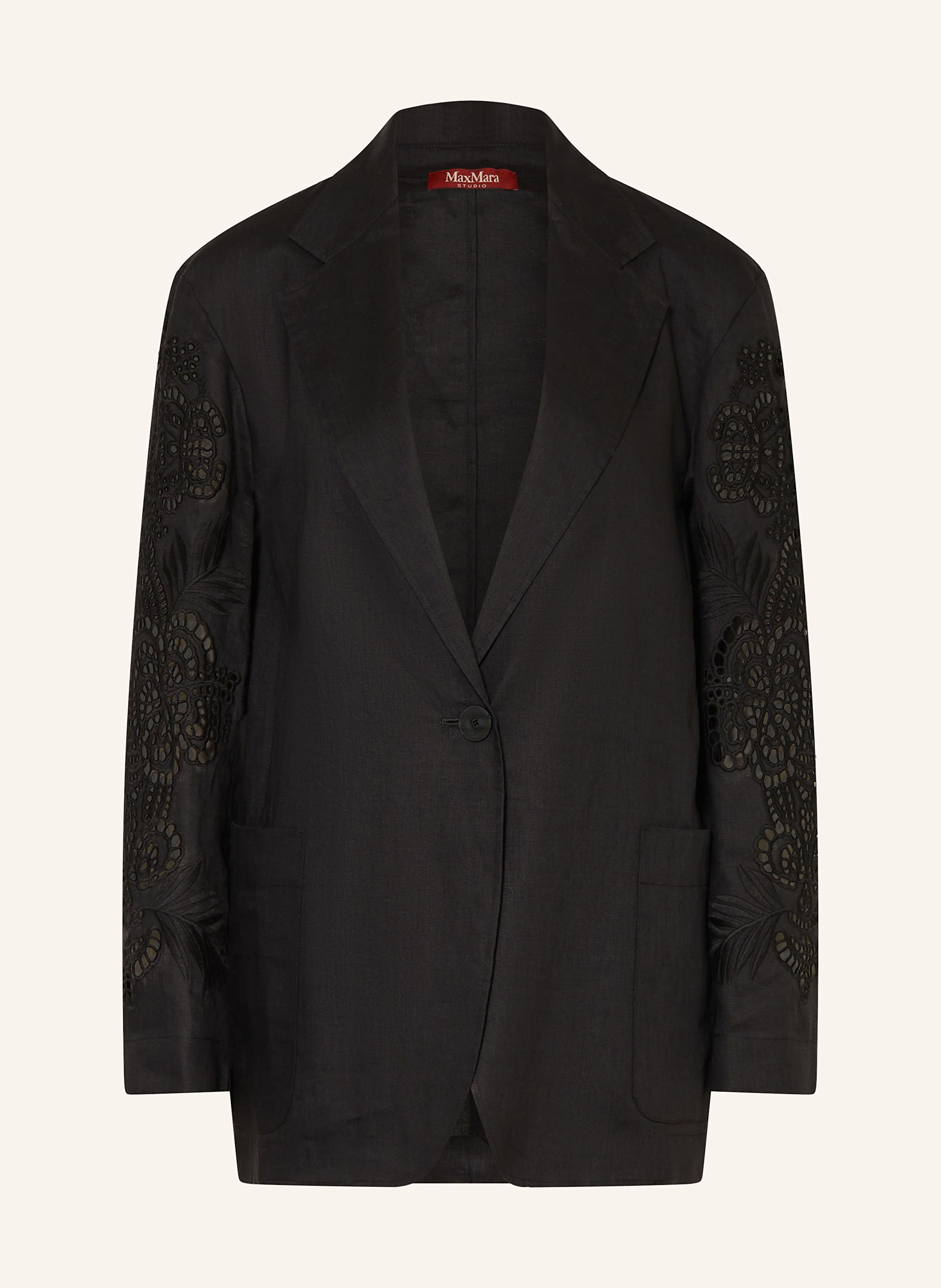 Max Mara STUDIO Blazer ANGIZIA aus Leinen mit Spitze