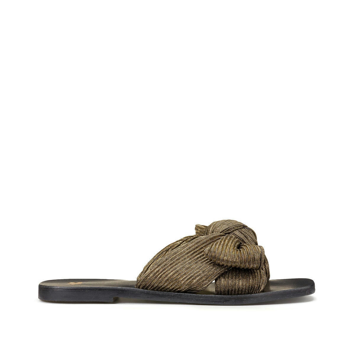 Mules avec noeud en tissu
