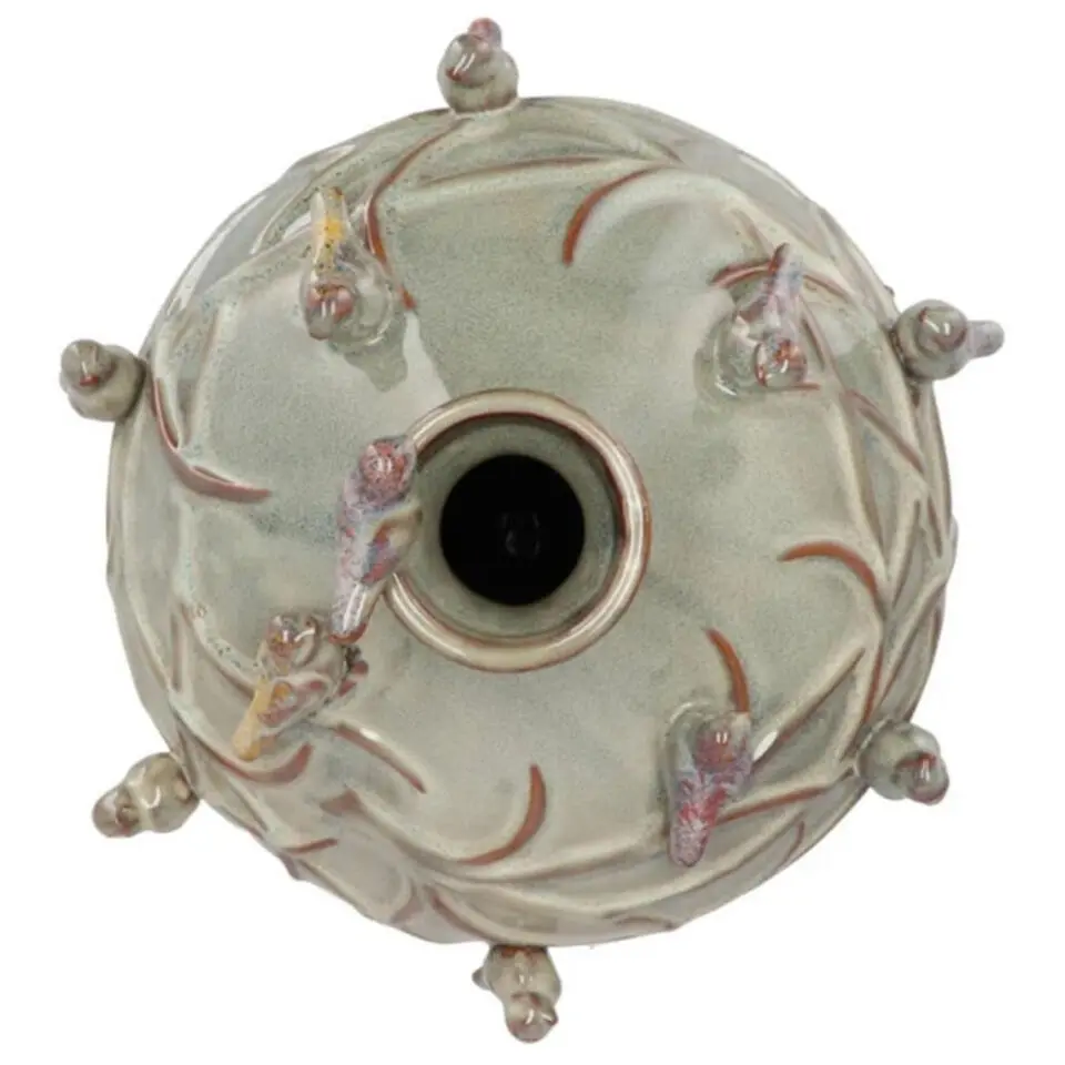 DK Design Vaas Vogels - mosgroen - D29 x H28 cm