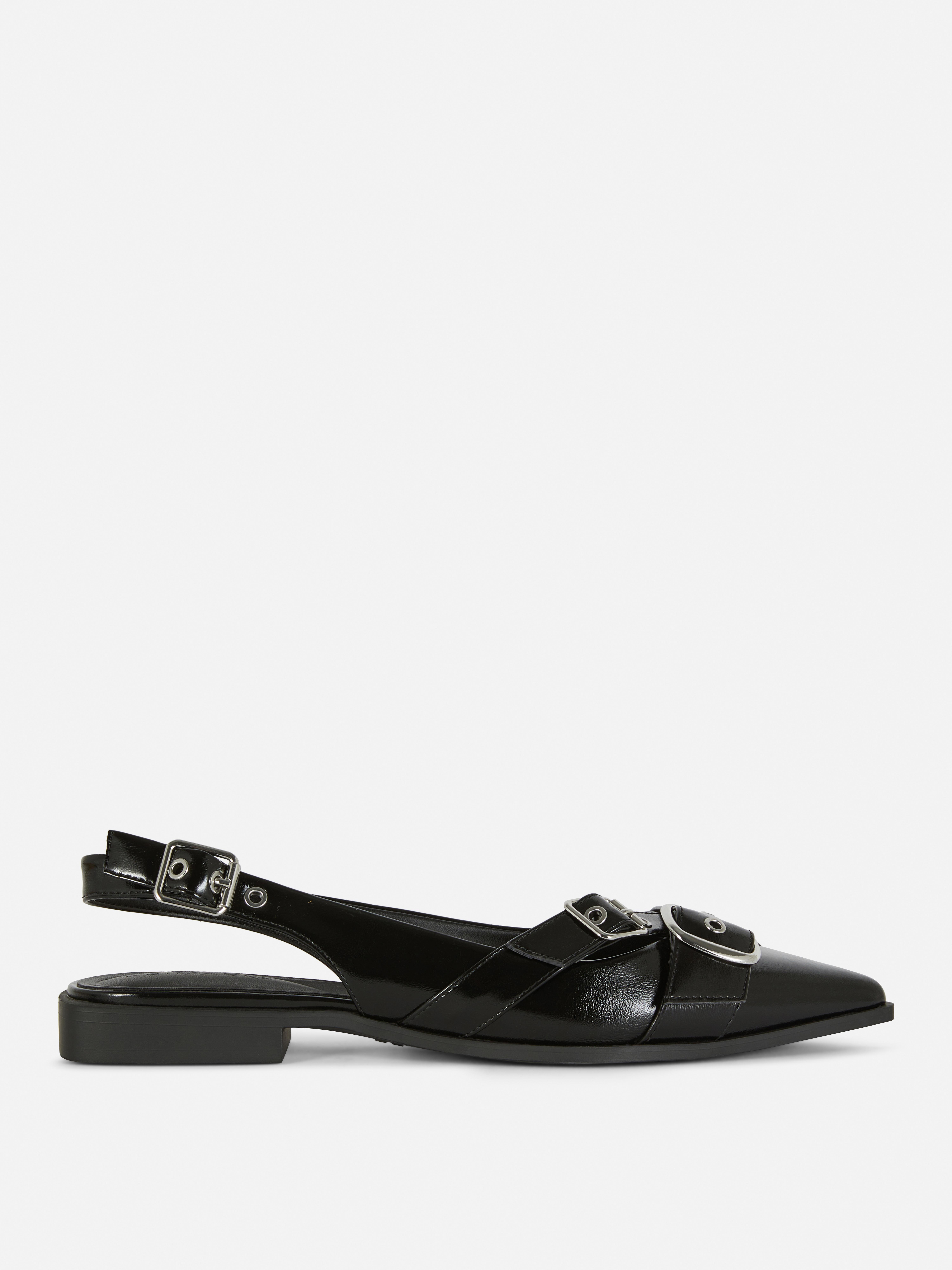 Pointed Eyelet Ballet Flats