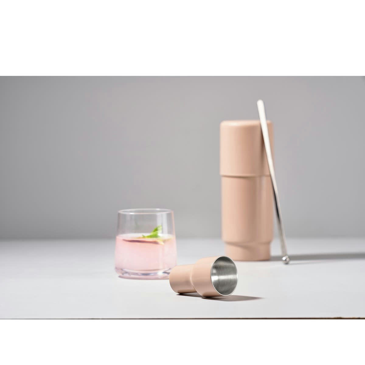 ROCKS - Doseur à cocktail en acier beige