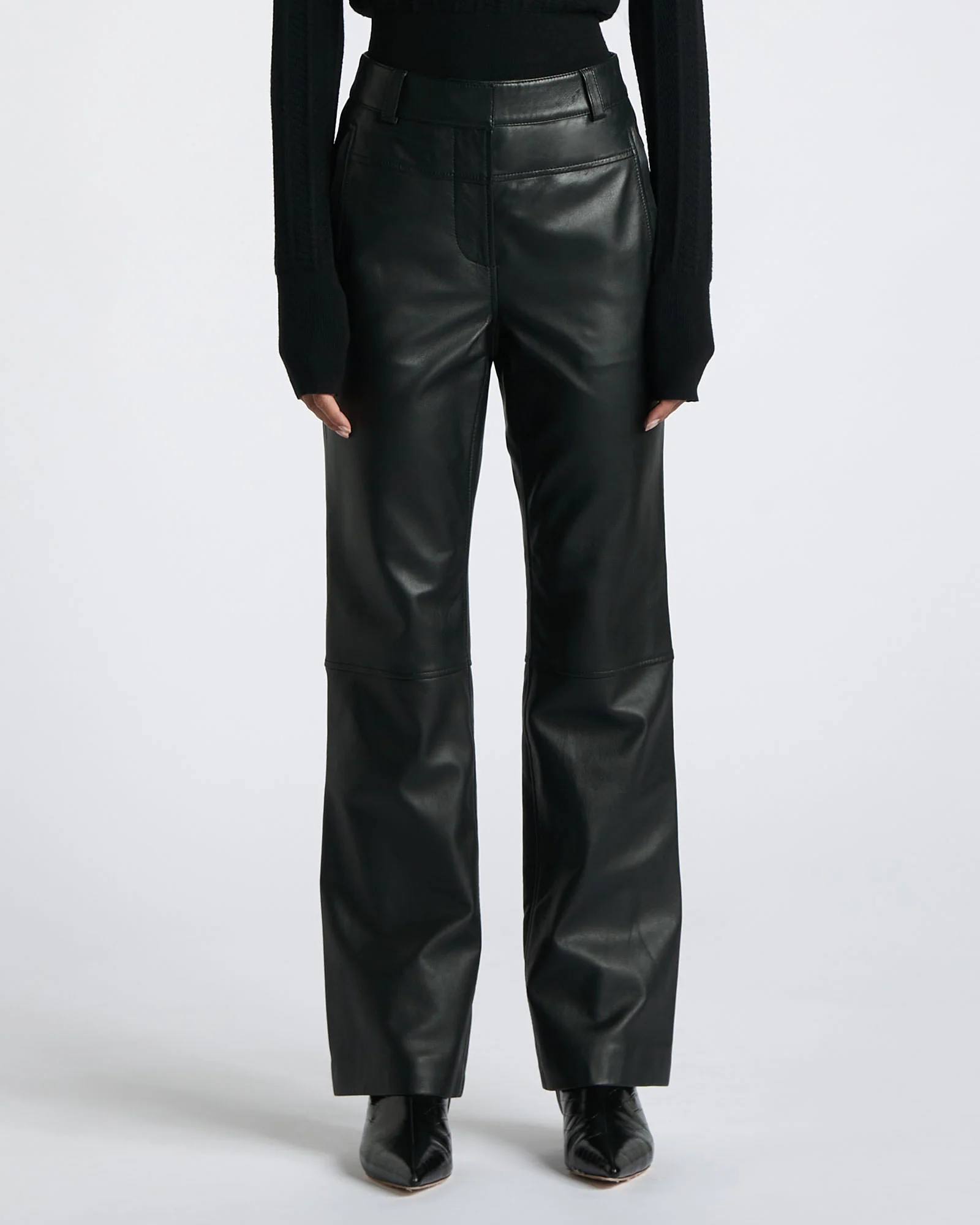 Boot Leg Leather Pant