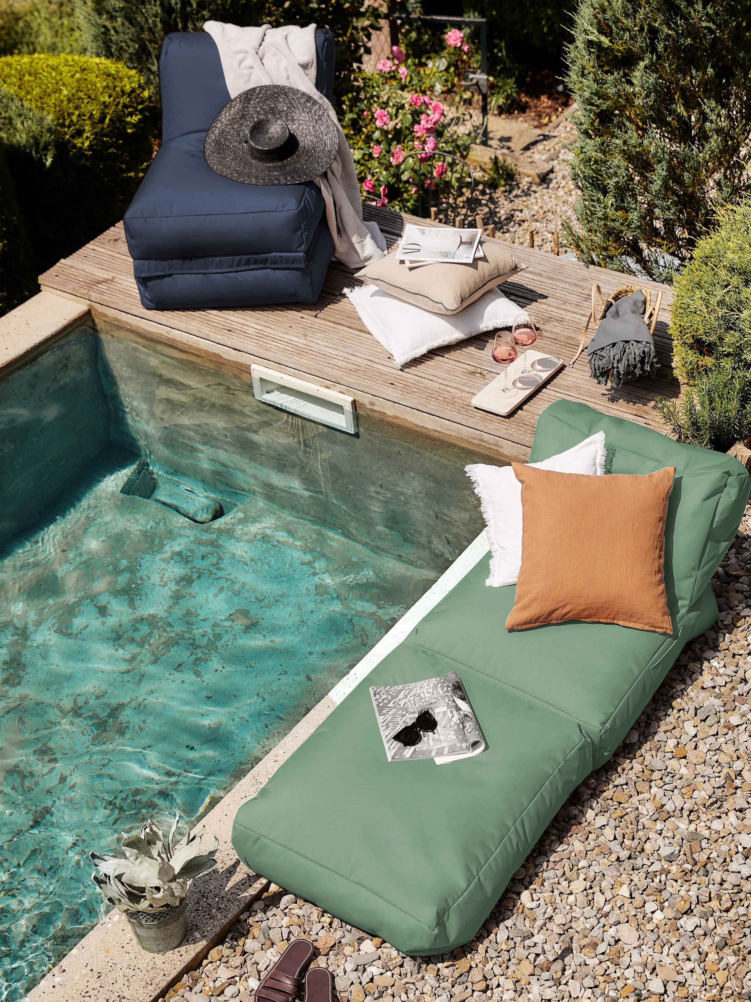 Garten-Loungesessel Pop Up mit Liegefunktion