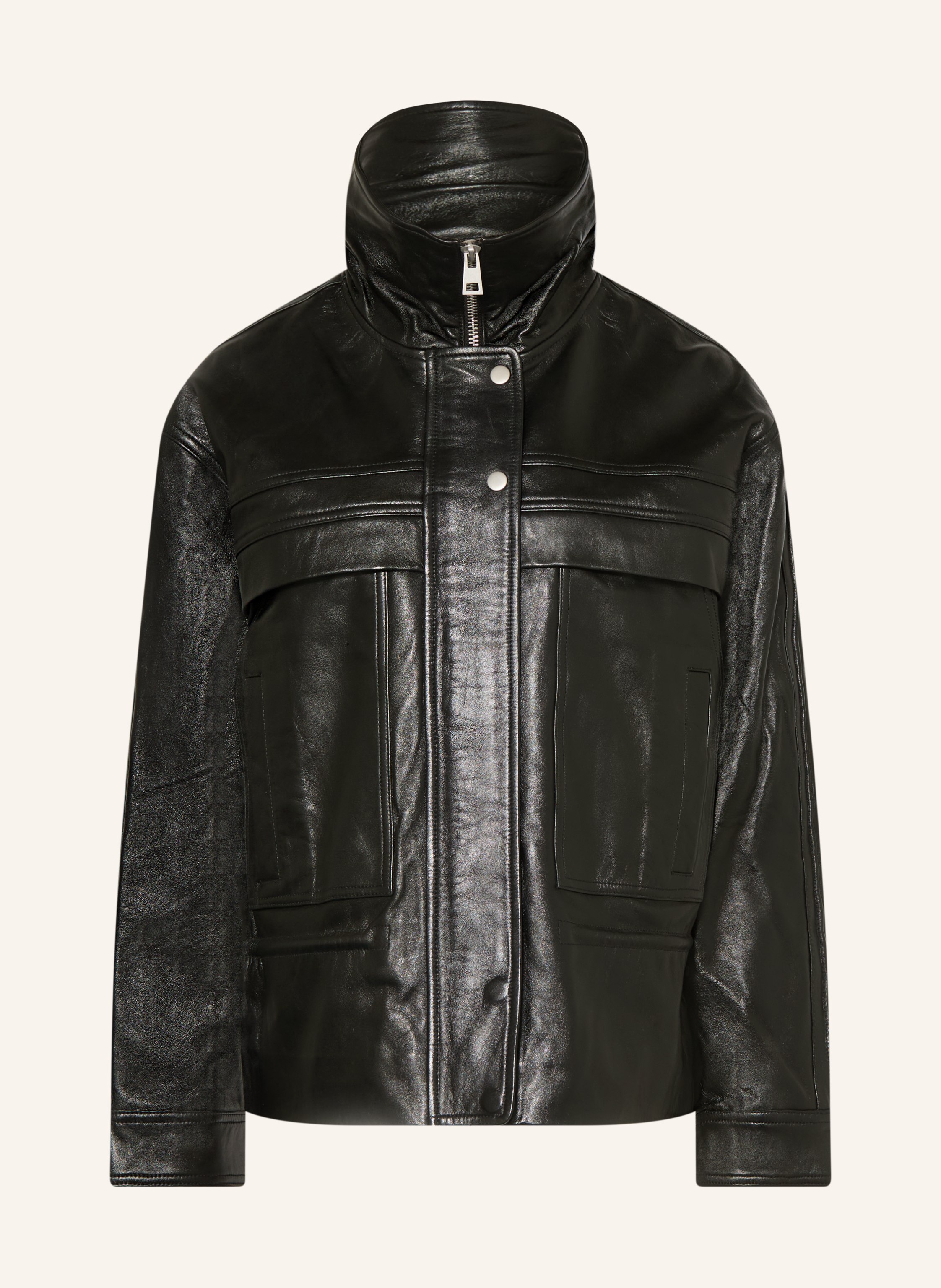 ba&sh Lederjacke KASSIA