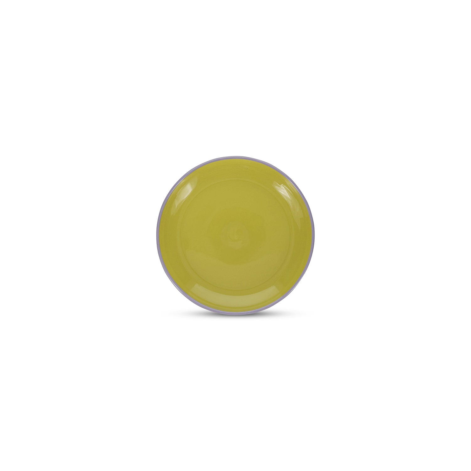 Ona - Plat bord 18xH2,5cm groen/paars Duo - Set van 4