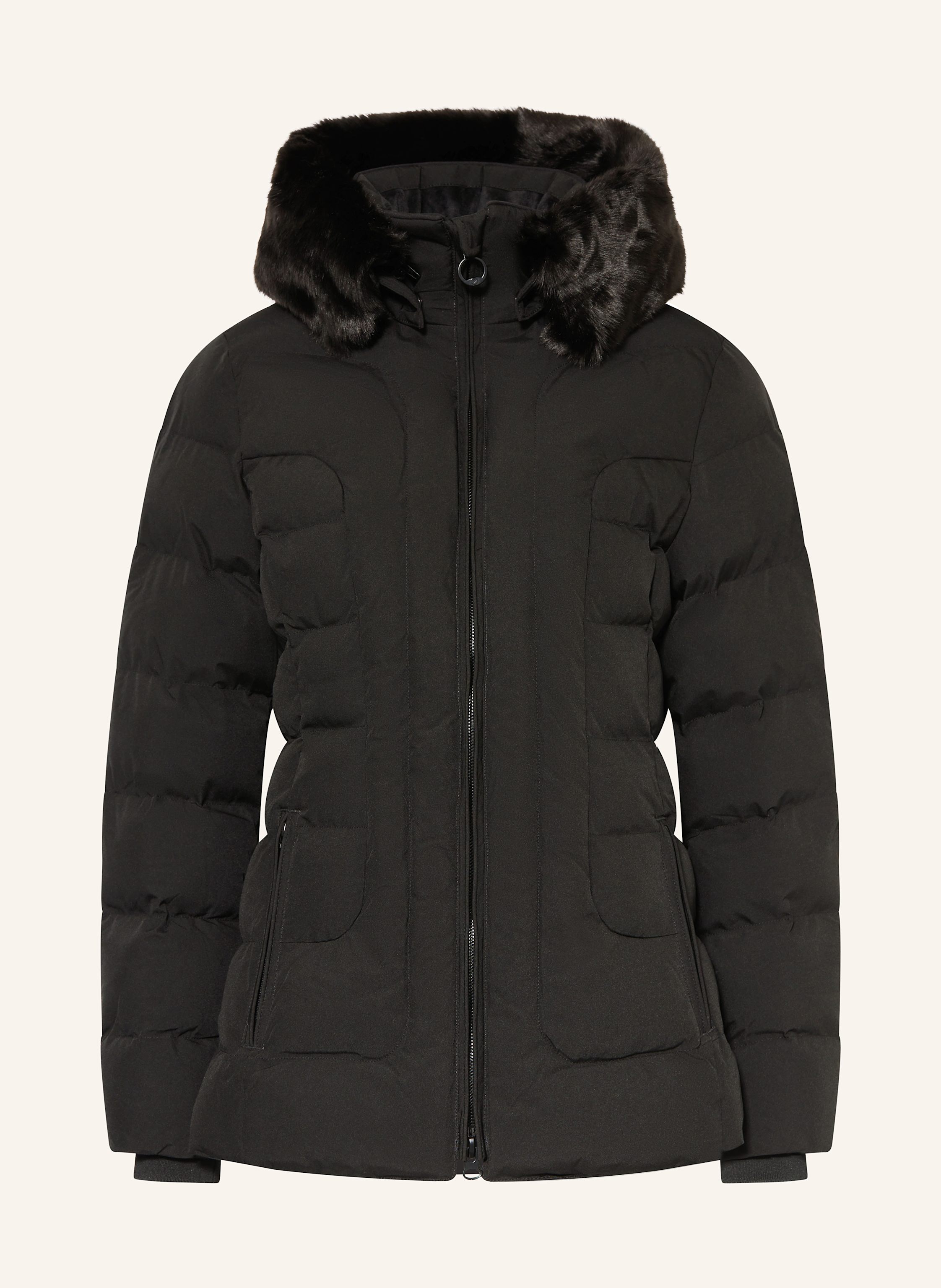 WELLENSTEYN Steppjacke BELVITESSE MEDIUM mit DUPONT™ SORONA®-Isolierung und abnehmbarem Kunstpelz