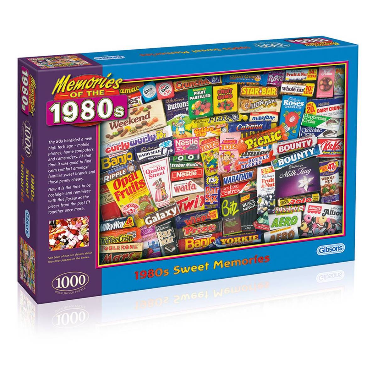 Gibsons 1980s Sweet Memories Jigsaw Puzzle 1000 Pieces