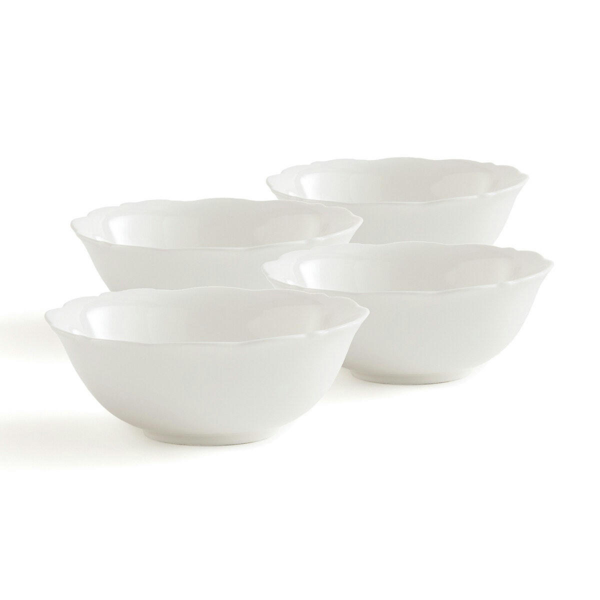 Lot de 4 bols en porcelaine, Hirène