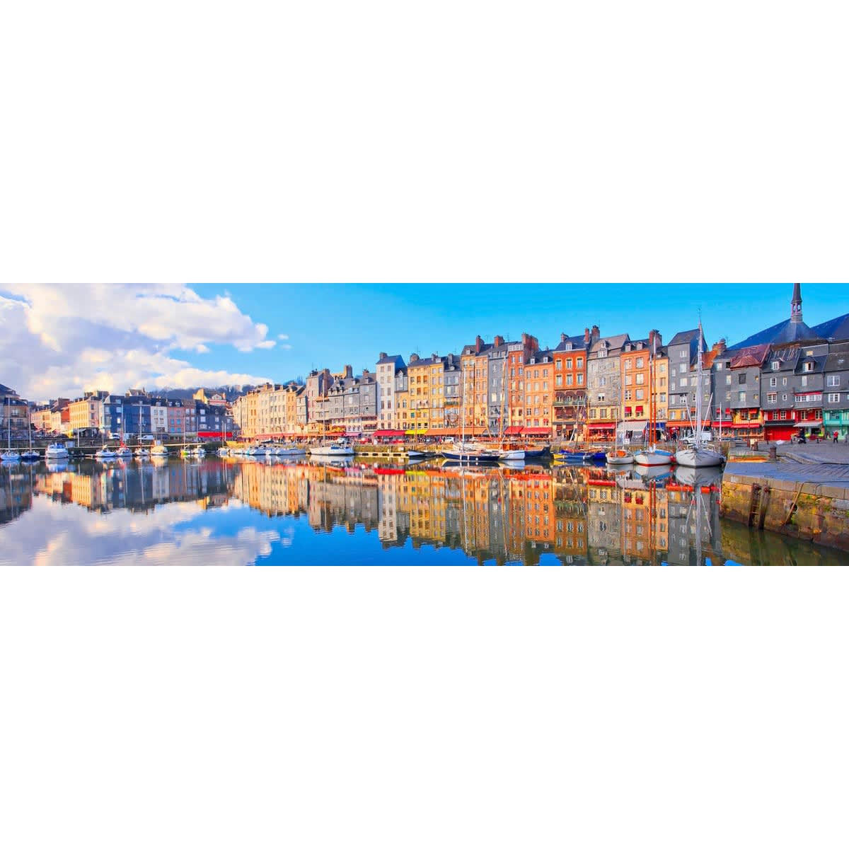CLASSIQUE INTEMPOREL - Tableau sur toile Honfleur 30x97 cm