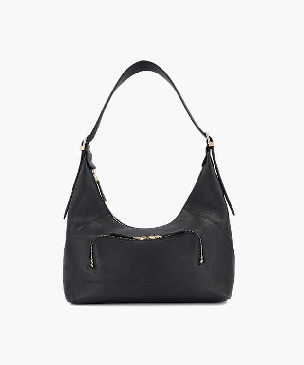Defiant Black - Leather Shoulder Bag