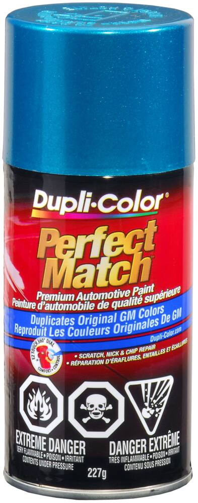 Dupli-Color Perfect Match Premium Acrylic Lacquer Automotive Aerosol Spray Paint, Bright Teal (38 WA9794), 227-g