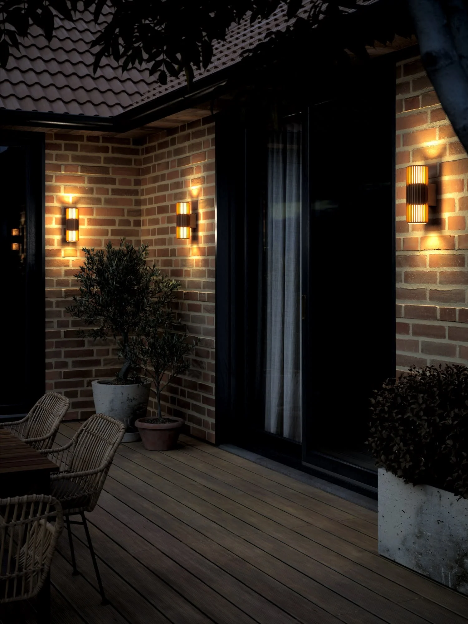 Outdoor-Wandleuchte Aludra