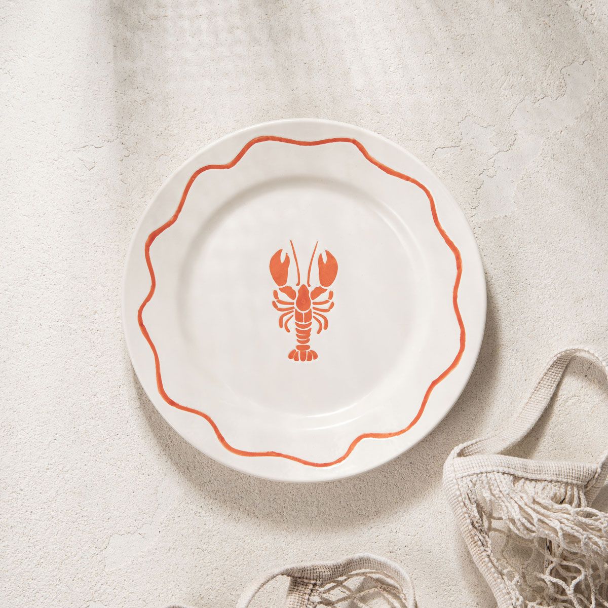 Talerz KAOMA deserowy z homarem 21 cm
