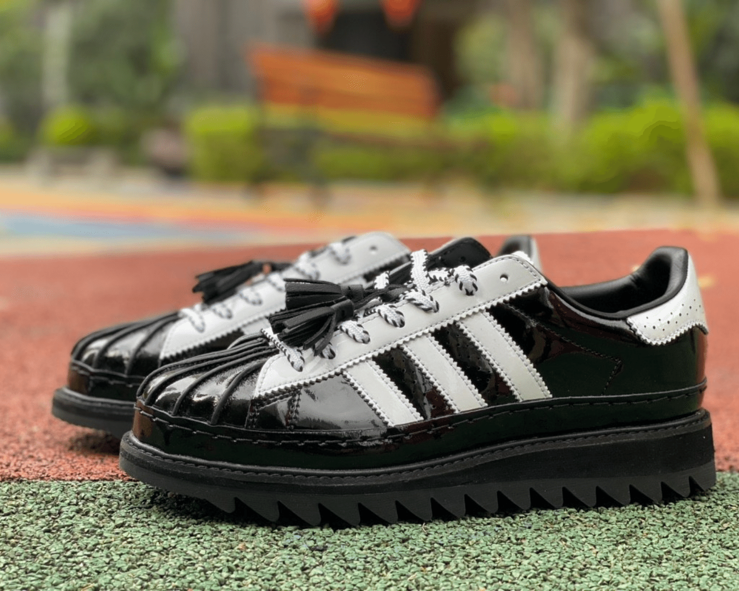 The adidas Originals x CLOT Superstar Core Black