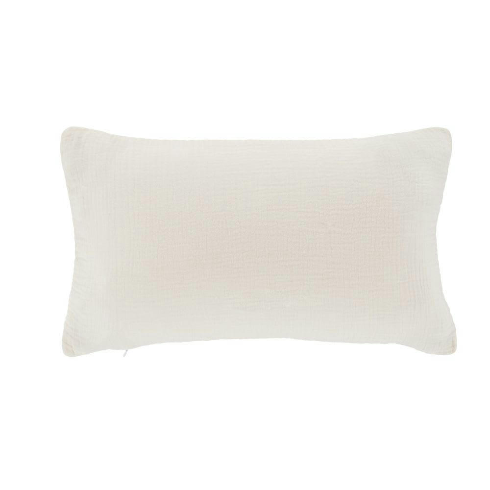 - Coussin imprimé éléphants rose, verts, jaunes et orange, 25x40