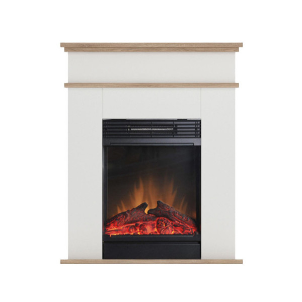 Kominek elektryczny Fori W01-Biały,dąb 1,4kW Warmtec
