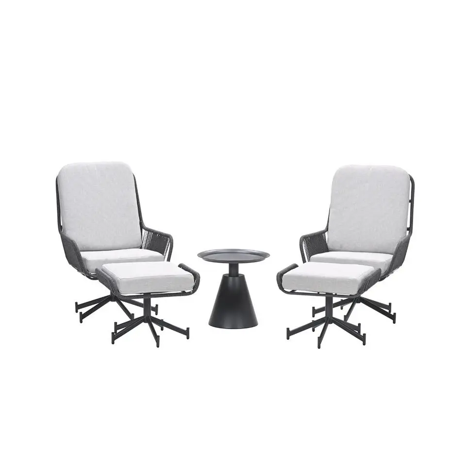 Zavala bijzettafel - diameter 50xH48 cm - carbon black