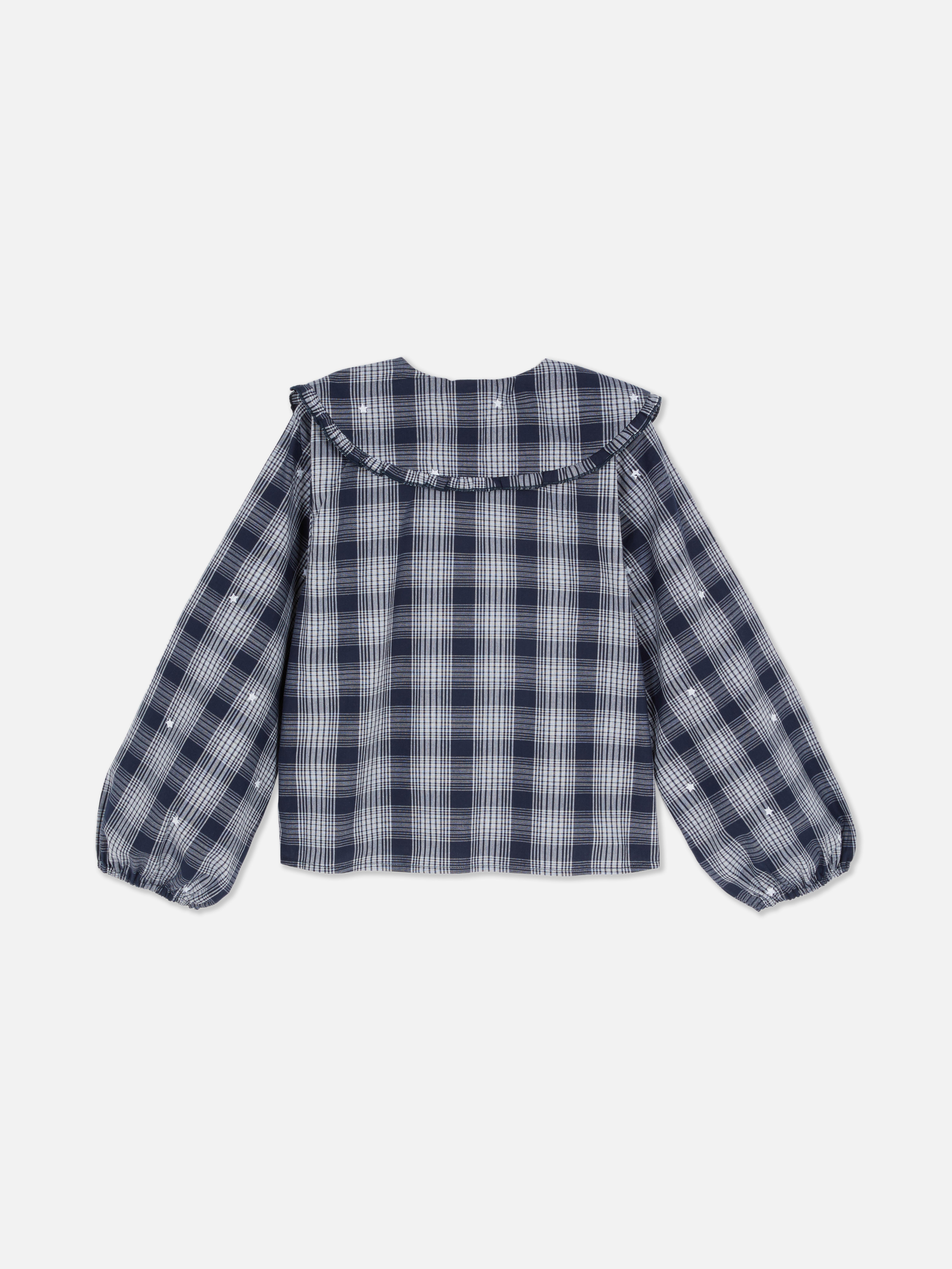 7-15yrs | Star Check Blouse