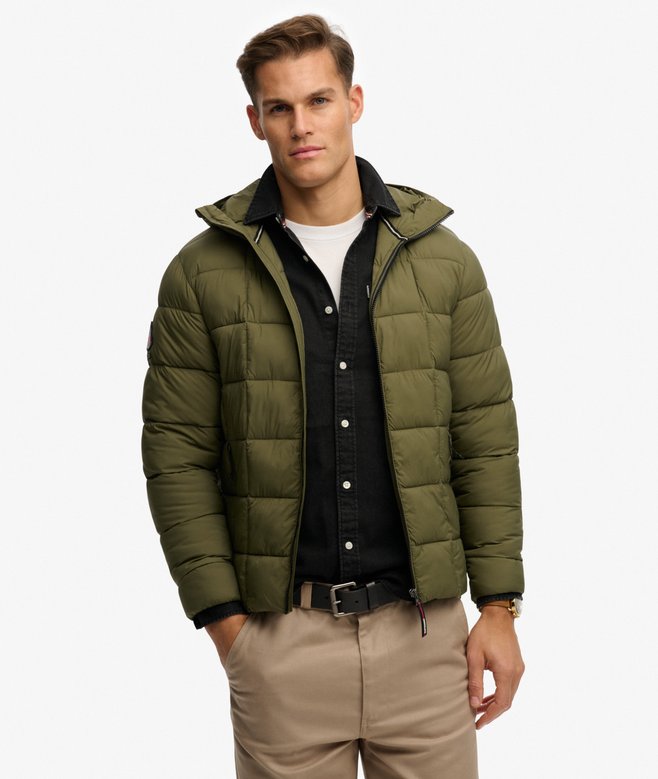 Hooded Box Quilt Fuji Lite Jacket