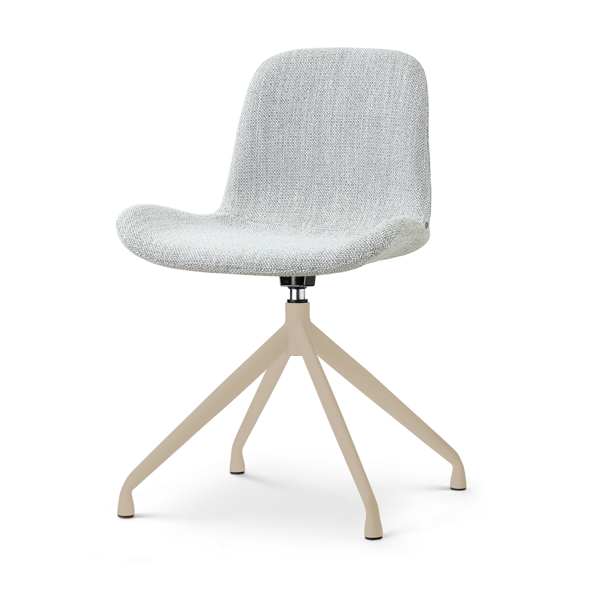 Nolon Nola-Fé draaibare eetkamerstoel grijs melange beige onderstel