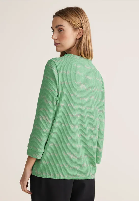 Shirt mit Streifen-Struktur