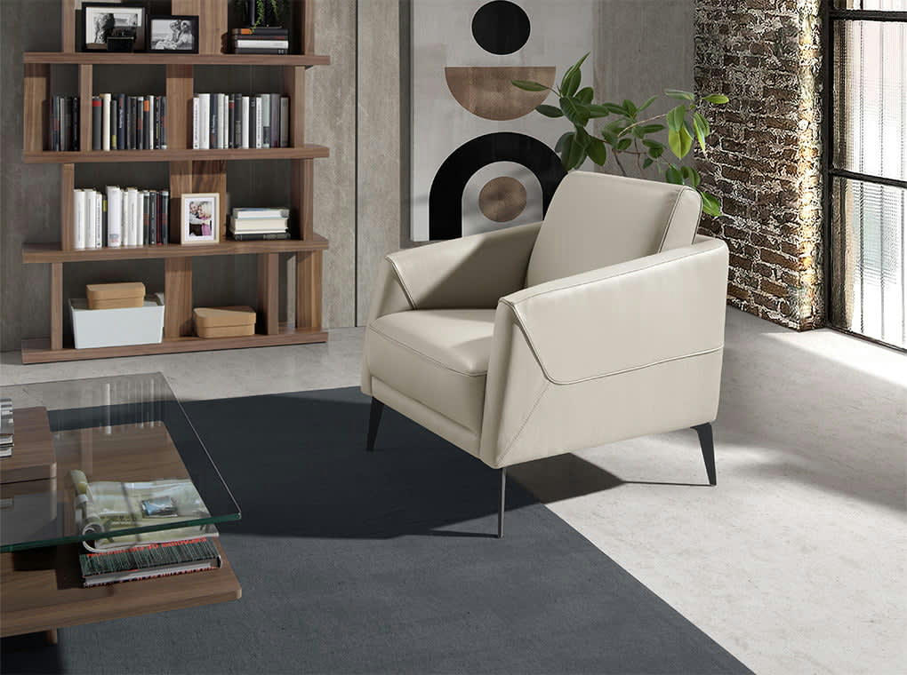 - Fauteuil pivotant cuir gris acier noir