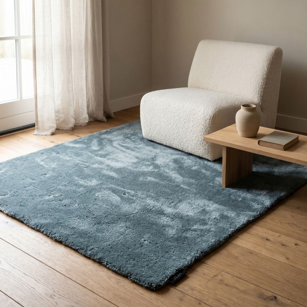 DÉJA Living Vloerkleed Civar - Blauw Stof - 130x190cm