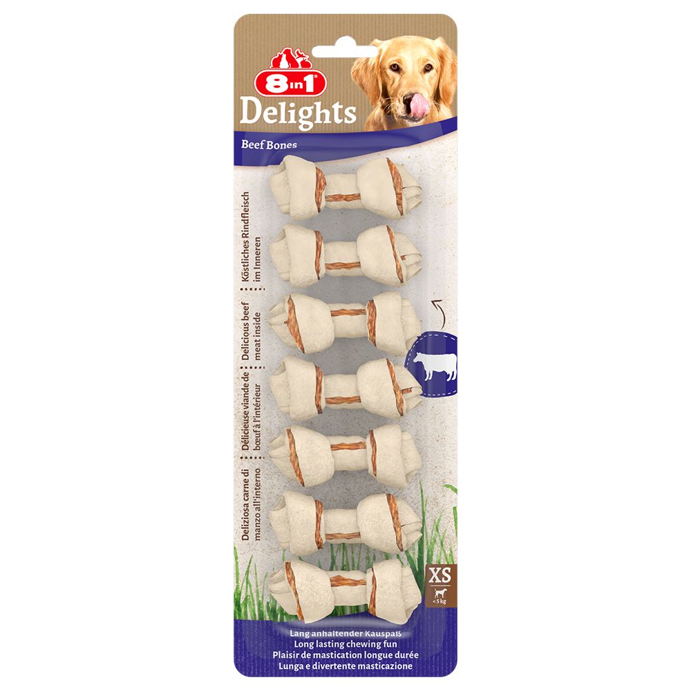8in1 Delights Chew Bones - Beef