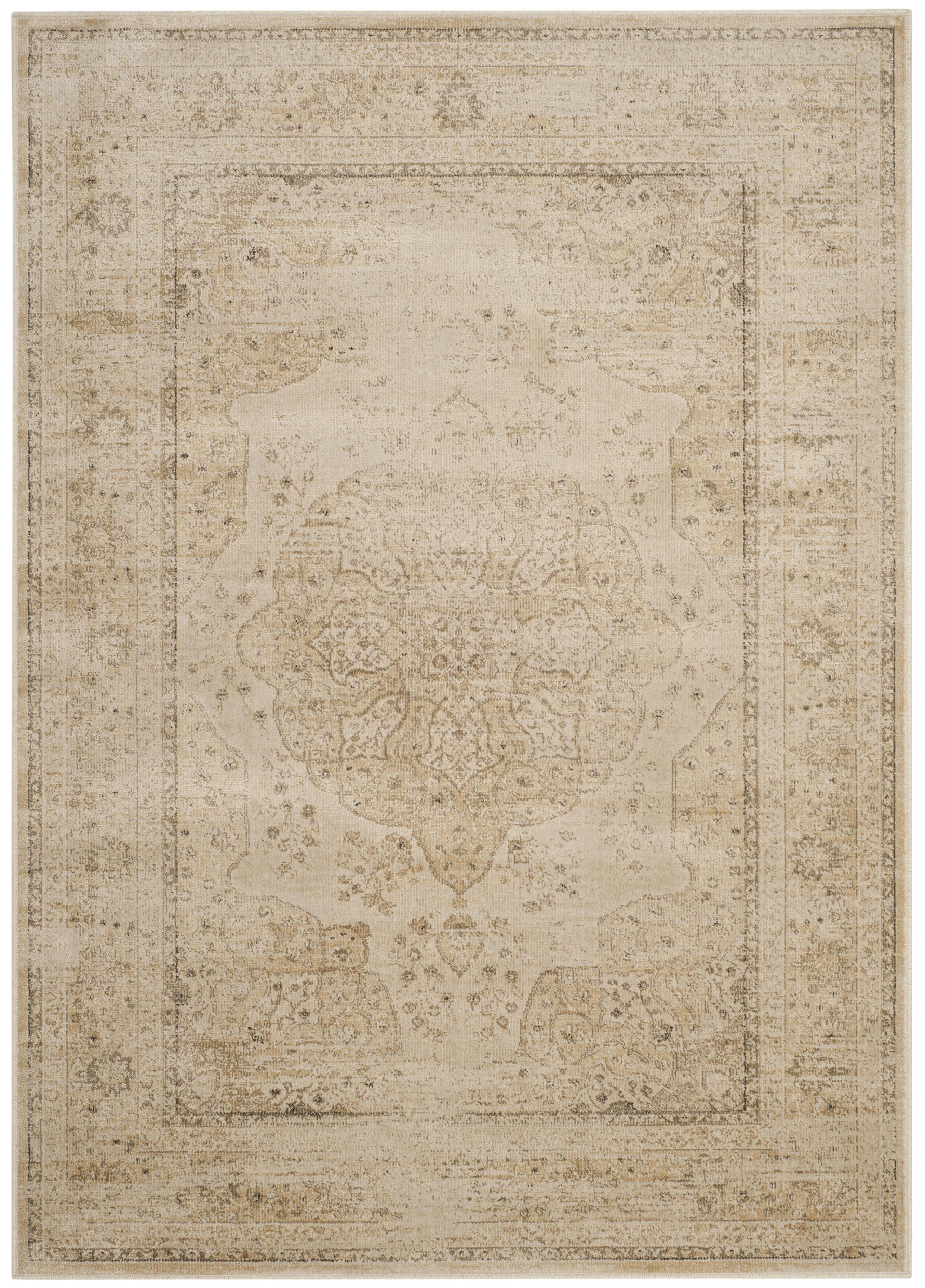 VINTAGE - Tapis de salon interieur en crème, 122 x 170 cm