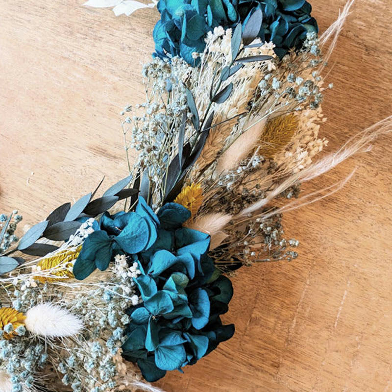 - Couronne murale de fleurs séchées Harmonie D50cm