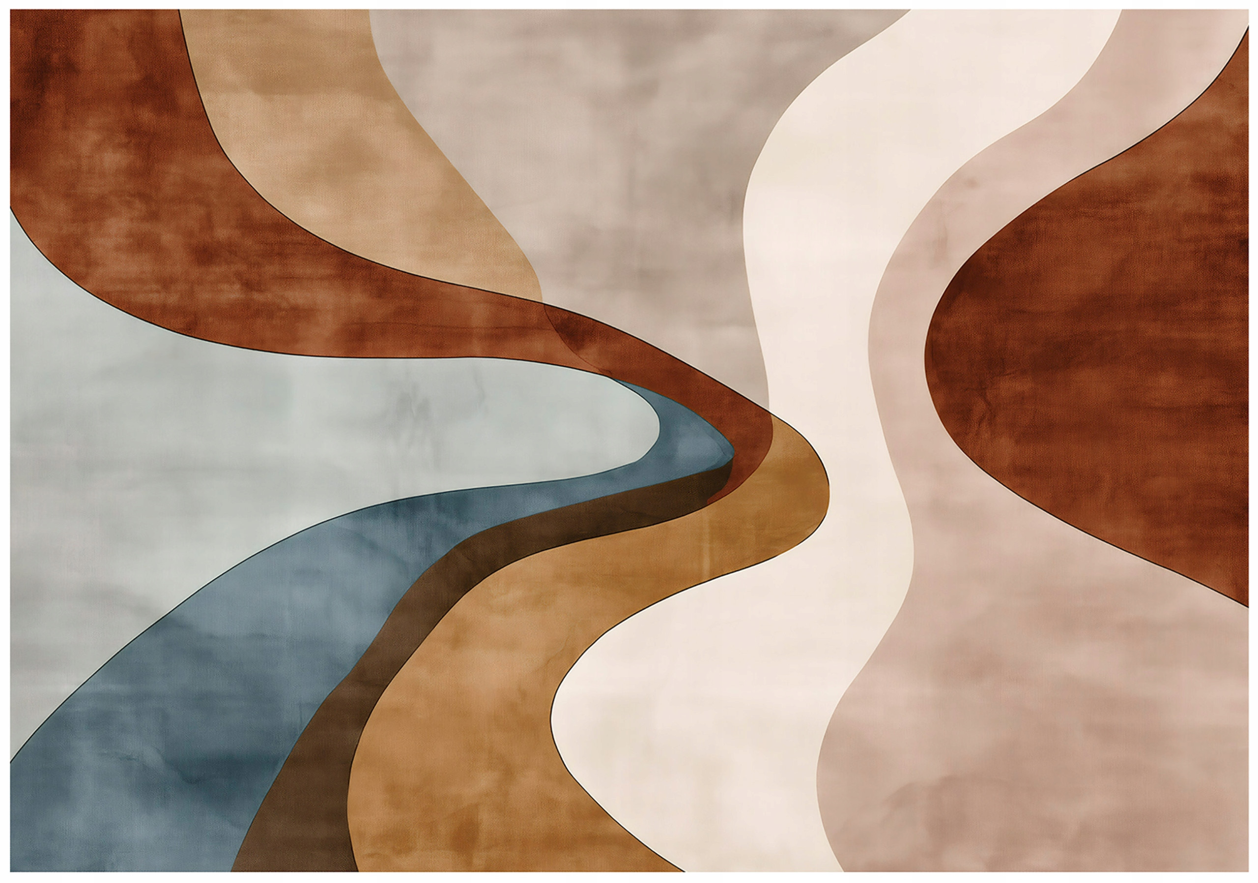 Fototapeta Art Deco Brązowy Na Flizelinie Do Sypialni Salonu 250x175