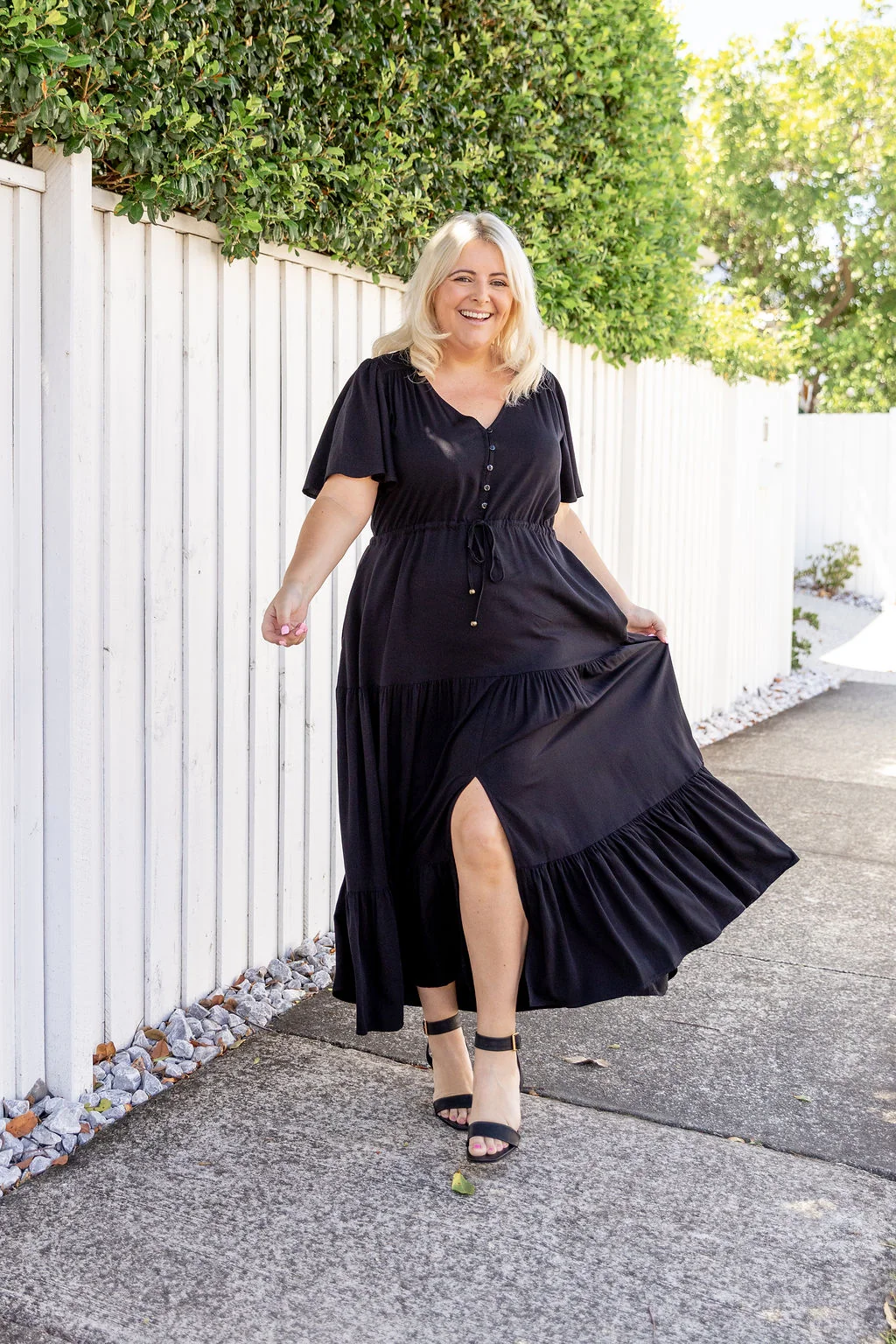 Bonnie Maxi Dress in Black