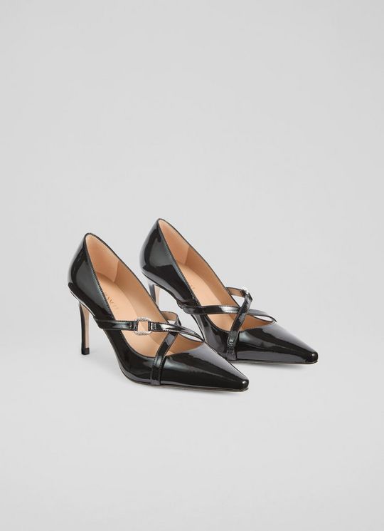 Christie Black Crossover Strap Courts