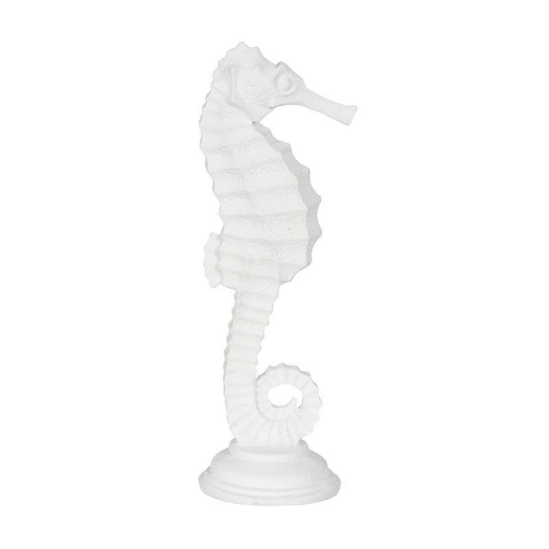 - Statuette hippocampe en résine blanche 31 cm