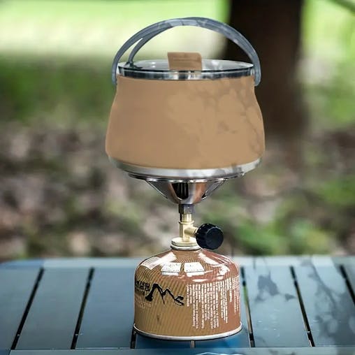 NNETM Portable Silicone Folding Water Bottle - Khaki