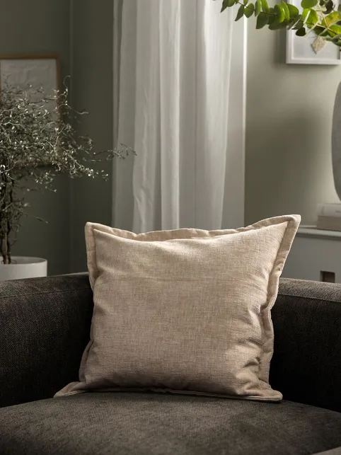 Pyntepudebetræk TOPPKLOKKE 50x50 beige
